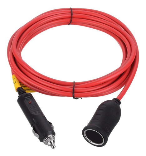 Heavy Duty 12v/24v 12ft Extension Cord With Cigarette