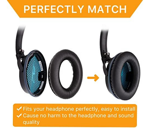 Yocowoco Almohadillas Para Auriculares Bose Ae2i Ae2w De Y Negro.