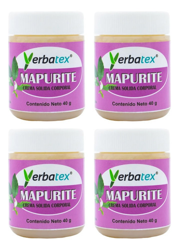 Pack 4 Pomadas De Mapurite Frasco De 40g Hierbas