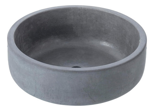 Mygift Maceta Redonda De Hormigón Gris De 8 Pulgadas Con Ori