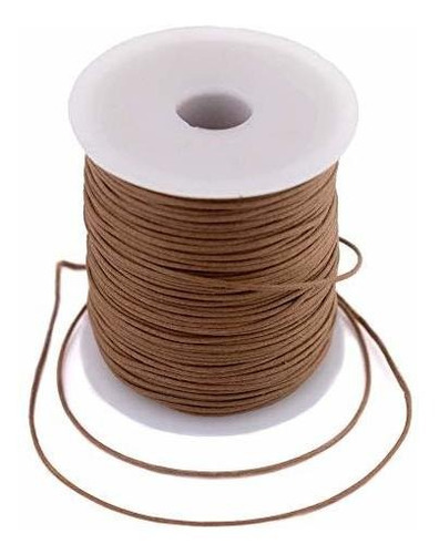 Alambre - Thebeadchest 1.0mm Tan Brown Waxed Cotton Cord (30