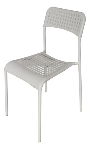 Juego De Comedor 4 Sillas Mesa Rectangular Cristal Elegante Color Blanco