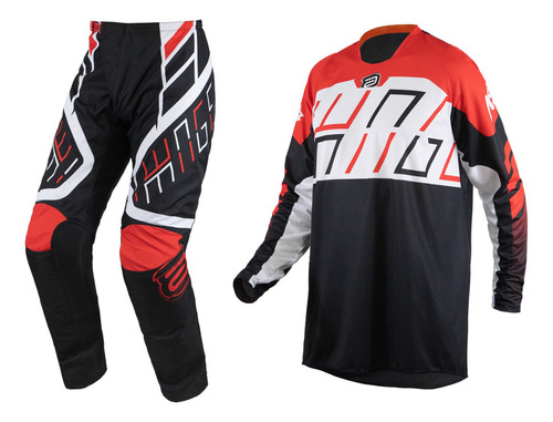 Conjunto Motocross Cross Asw Image Alpha Vermelho Off Road