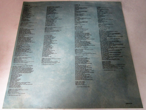 Luis Miguel - Busca Una Mujer Insert Lp