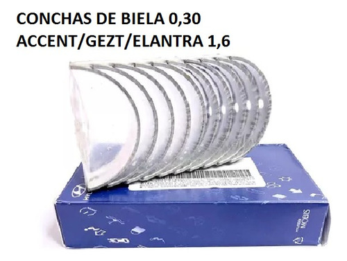 Conchas De Biela 0,30 Accent/gezt/elantra 1,6