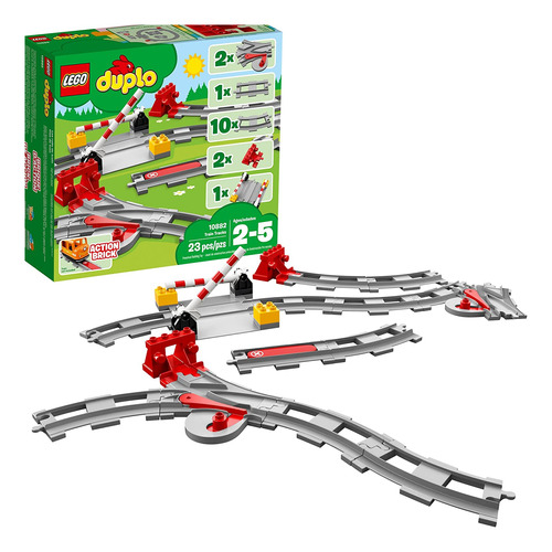 Bloques De Construcción Lego Duplo Train Tracks 10882 (23 Pi