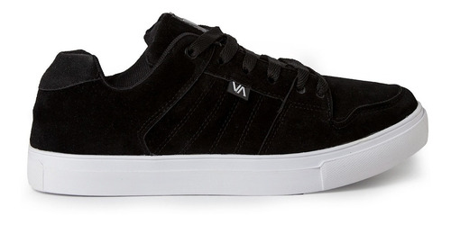 Imagen 2 de 4 de Zapatillas Skate Cuero Negro Blanco Envio Gratis Valimited