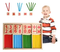 Comprar Kit Juego Didáctico Y Matemáticas Montessori Caja De Madera 