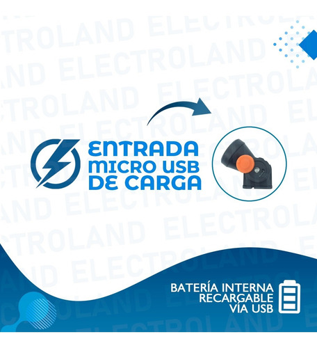 Imagen 4 de 10 de Vincha Minera Camping Recargable Usb Linterna Cálida Y Fría