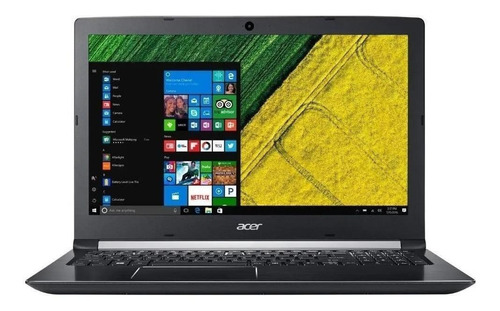 Portátil Acer Aspire 5 A515-51-55QD  negra 15.6", Intel Core i5 7200U  4GB de RAM 1TB HDD, Intel HD Graphics 620 1366x768px Windows 10 Home