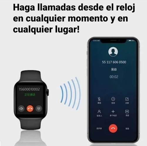 Reloj Inteligente Smartwatch Hw22, Serie 6 Android Ios Color De La Caja Azul