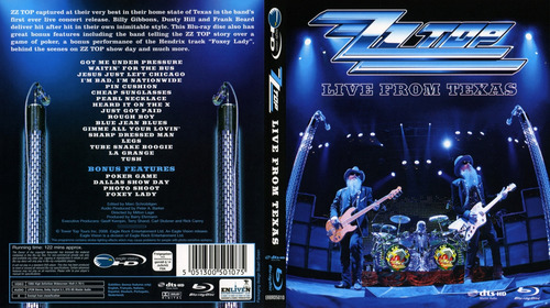 Blu Ray Zz Top: Live From Texas Autorado