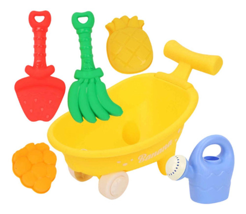 Juguetes De Arena Para La Playa Para Niños, Kit De Amarillo