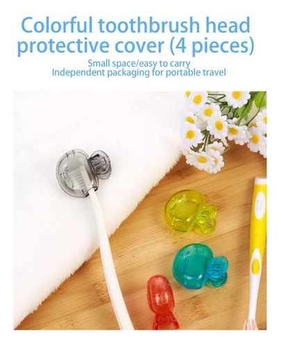 Funda Protectora Para Cepillo Bucal B - 4 Unidades