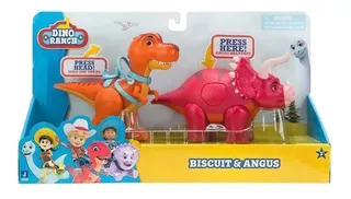 Dino Ranch Set X2 Figuras Dinosaurios T-rex Biscuits & Angus