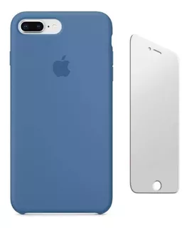 Funda Silicone Case iPhone 8 6s 7 Plus Se + Vidrio Templado