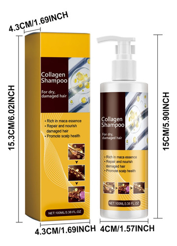 Shampoo De Cabelo Atado De 100ml Hidrata E Nutre O Cabelo