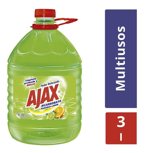 Limpia Piso Ajax Bicarbonato 3l - L