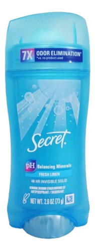 Promo Gel Invisible Antitranspirante Secret 45g Fragancia Fresh Linen