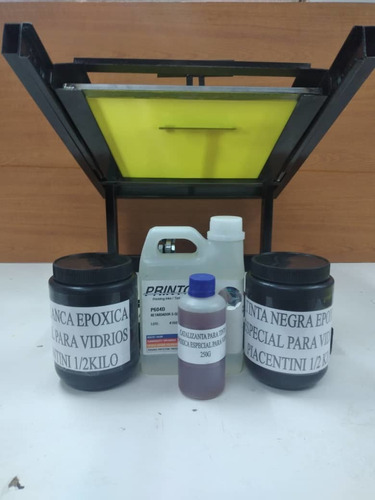 Máquina Para Serigrafia Cilindrica Más Kit De Tinta