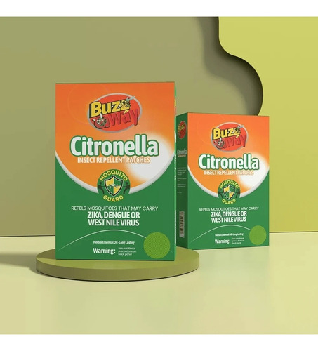 36 Parches Repelentes De Mosquitos, A Base De Citronela