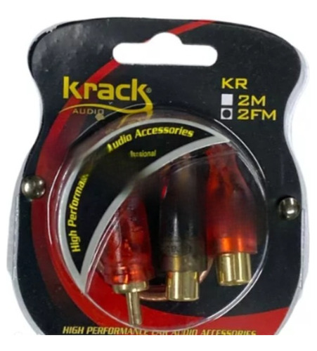 Cable Rca Y Griega 2 Hembras 1 Macho 0 Oxigeno Krack Kr-2f