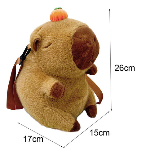 3 Mochila De Carpincho De Felpa Mochila De Animal De Peluche