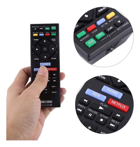 Mugast Rmt-b126a Blu Ray Reemplazo De Control Remoto Para Bdp-s1200 Bdp-s2200 Bdp-s3200 Bdp-s5200 Bdp-s5200 / D Bdp-s6200 Bdp-s2100 Bdp-bx120 Bdp-bx320 Bdp-bx520 Bdp-bx-bx-bx520
