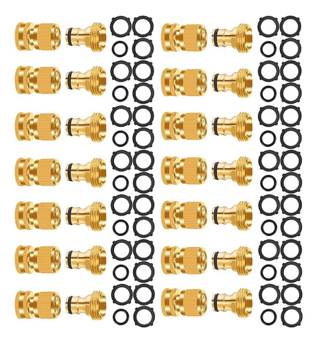 Conector Rápido Para Manguera De Jardín, Sin Fugas, Rosca Gh