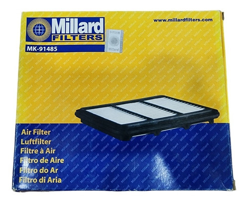 Filtro De Aire Motor Chevrolet Spark Millard Mk-91485