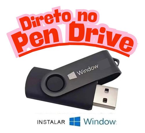 Pen Drive 16gb Bootável Usb - Reparar Ou Instalar Pc Do Zero Amarelo W.i.n 11 - Maquina Comum (Usado)