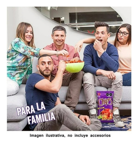 4 Pzas Papas Fritas Barcel Chip's Fuego Sabor Chile Y Limón