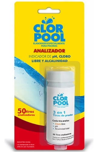 Tiras Analizador 50 Unidades Clorpool Sanitaria Bel-la