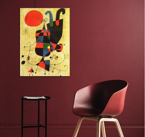 Vinilo Decorativo 40x60cm Joan Miro Perro Frente