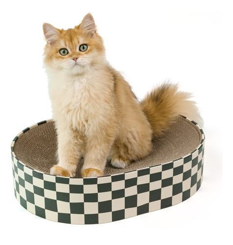 Bloc De Rascar Cat Scratcher Cardboard Conlun 2 En 1 Ovalado