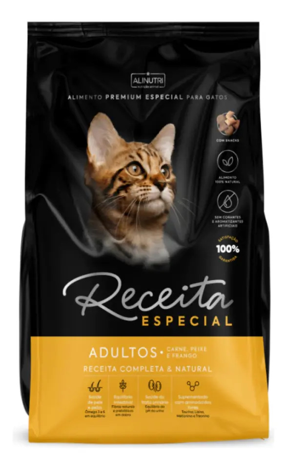 Ração Seca Receita Especial Premium Gato Adulto Mix 3kg