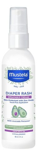 Mustela Spray De Crema Antidermatitis Para Pañales Para Bebé