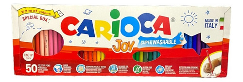 Marcadores Rotuladores Carioca Joy Lavables X 50 Unidades