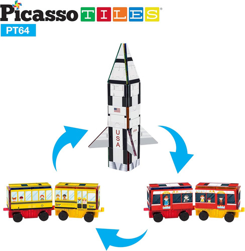 Picassotiles Bloques De Construcción Magnéticos Stem Juego D
