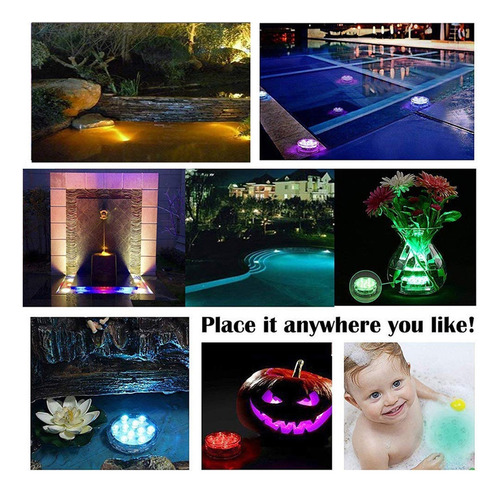 Para Luz De Piscina Rgb, Luz De Control Remoto Led, 1 Pieza