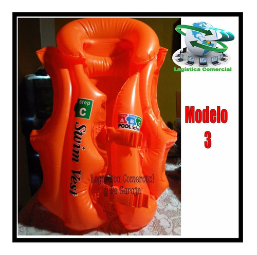 Chaleco Inflable Para La Seguridad De Tus Niños 2-4 Años