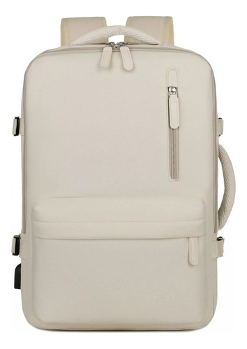 Mochila De Viaje Informal Multifuncional Impermeable De Gran Capacidad De 17 Pulgadas For Carga Usb