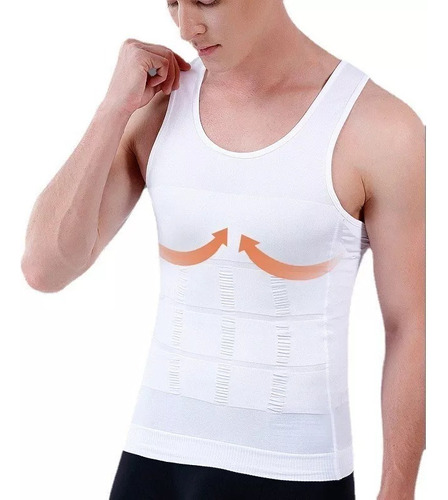 Camisa De Compresión Para Hombre Chaleco Moldeador De Cuerpo