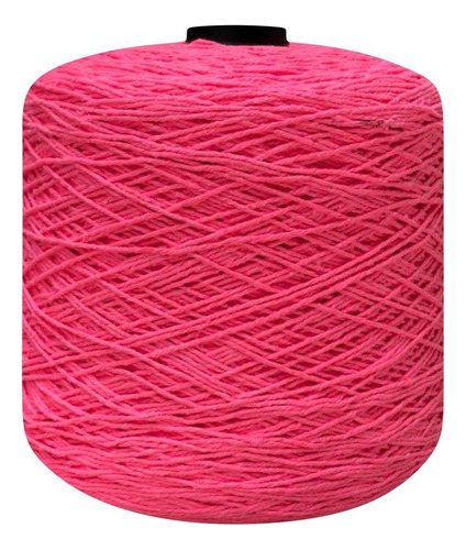 Linha Crochê Colorida 8 Fios 2 Kg Barbante Tricô Eco Brasil Cor Rosa Neon