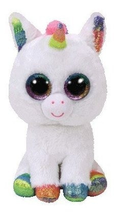 Ty Beanie Boos Pixy - White Unicorn Reg Plush