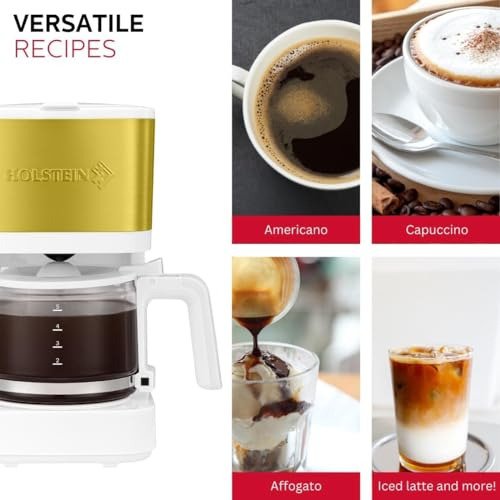 Cafetera Holstein Housewares Para 5 Tazas, Pause N Serve, On