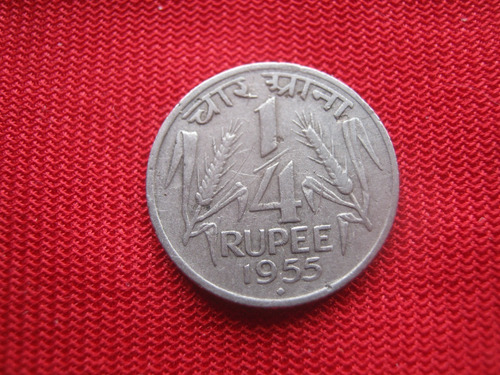 India 1/4 Rupia 1955