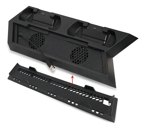 Soporte Dobe Tp4-023b Prism Crush Black Para Ps4