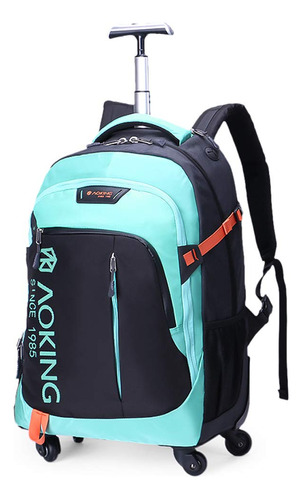 Aoking - Mochila Resistente Al Agua Con Ruedas Enrollables .