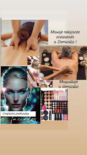 Masaje Relajante Antiestrés A Domicilio/maquillaje/faciales